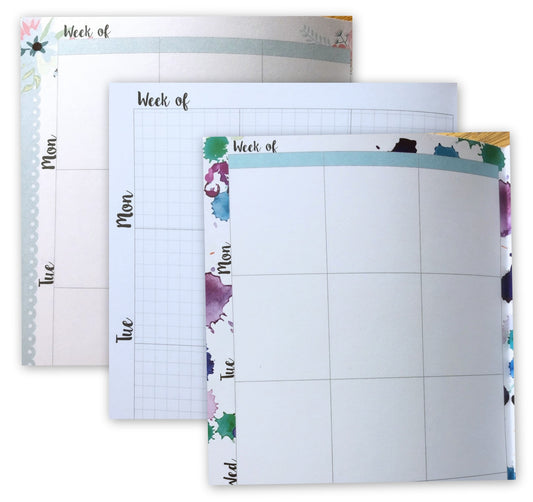 Paper Penguin Co. - Weekly Calendar (3 Month) A5 Inserts [New]