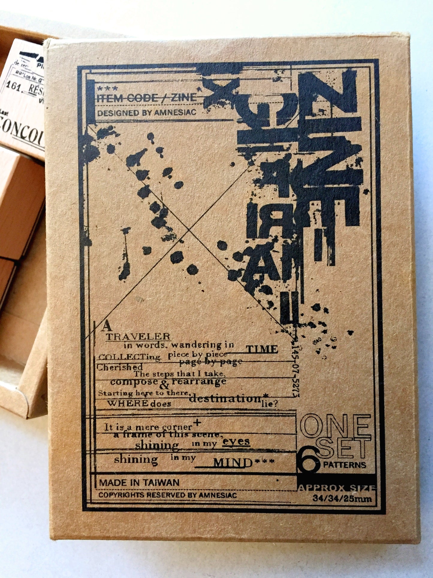 Amnesiac (Plusminus) - ZINE rubber stamps, à la carte [RARE]