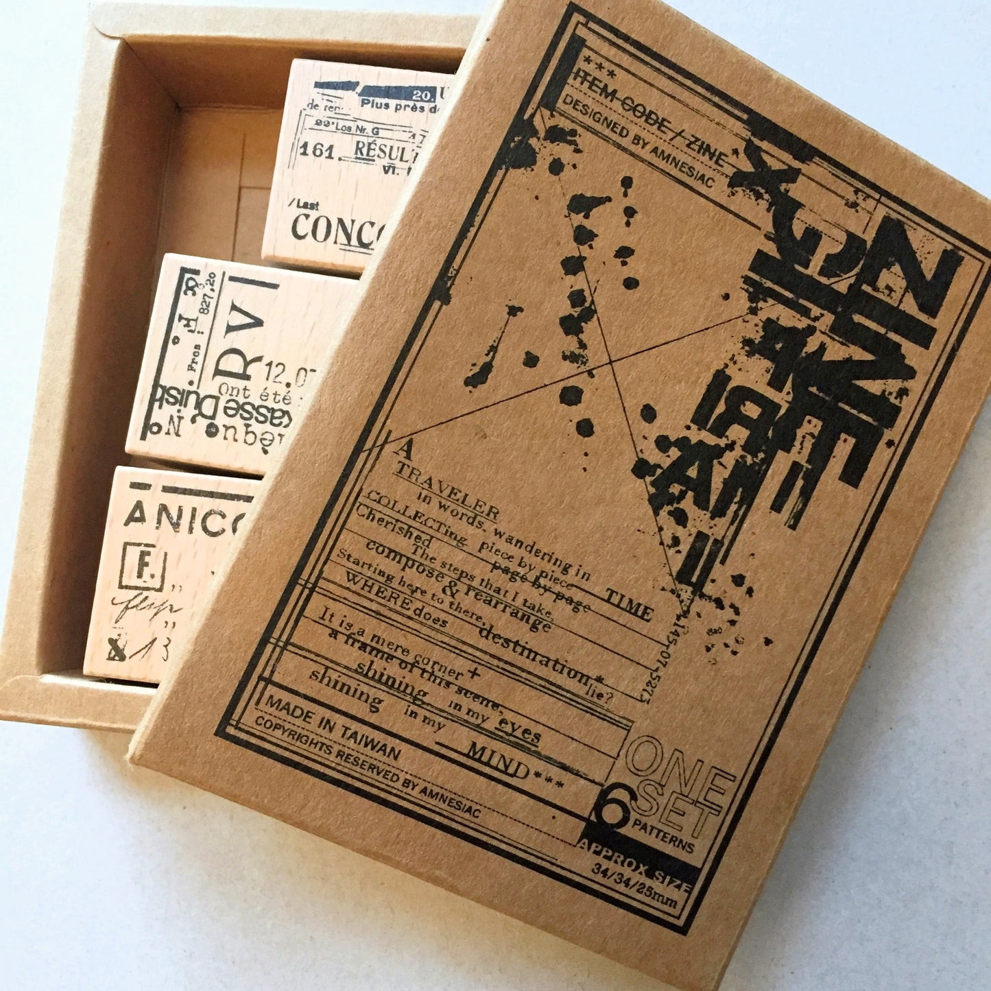 Amnesiac (Plusminus) - ZINE rubber stamps, à la carte [RARE]