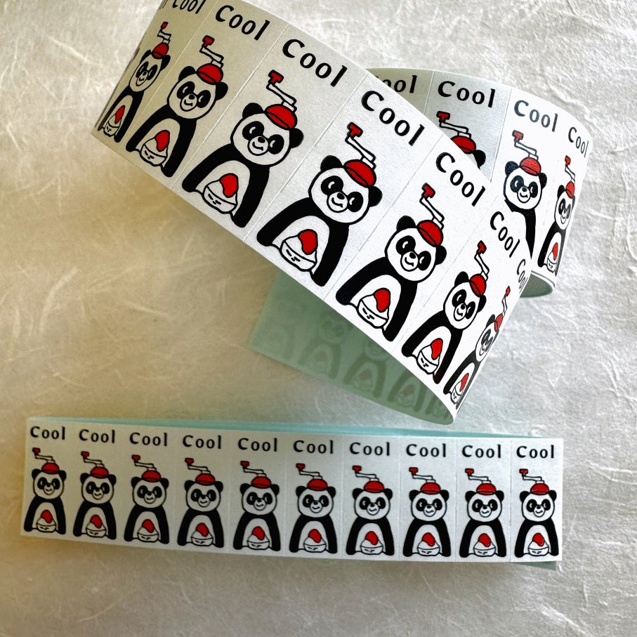 Panda Factory - Panda label sticker rolls SAMPLES