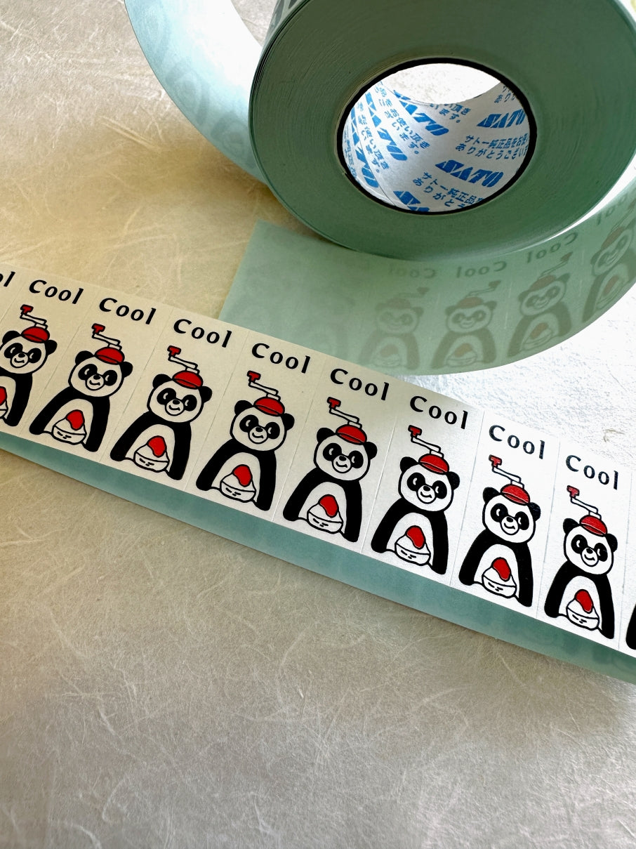 Panda Factory - Panda label sticker rolls SAMPLES