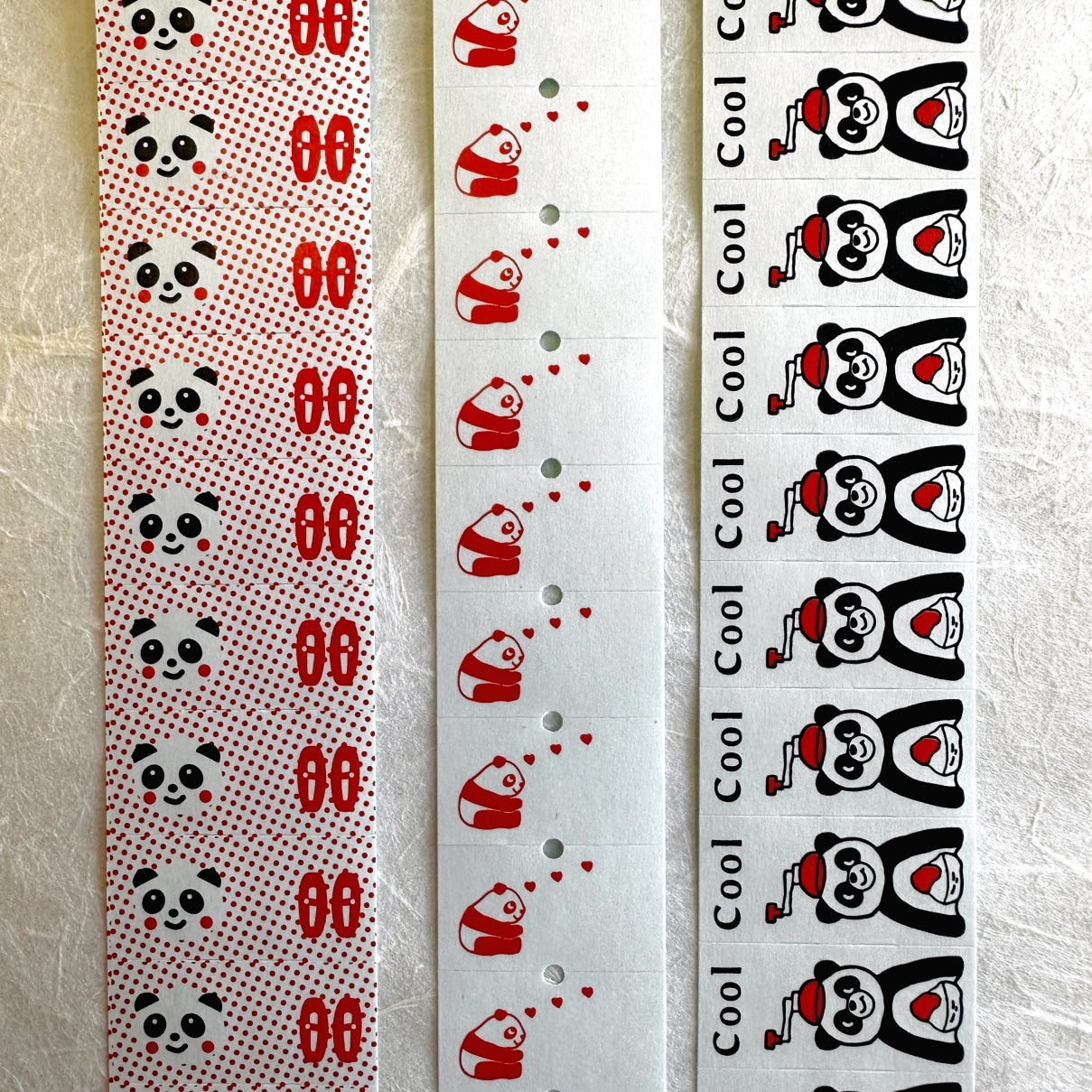 Panda Factory - Panda label sticker rolls SAMPLES