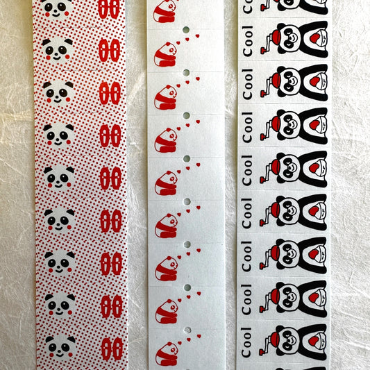 Panda Factory - Panda label sticker rolls SAMPLES