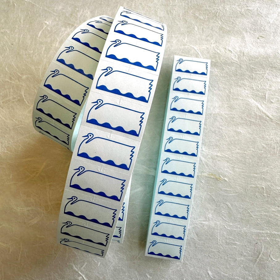 Panda Factory - Swan label sticker rolls SAMPLES