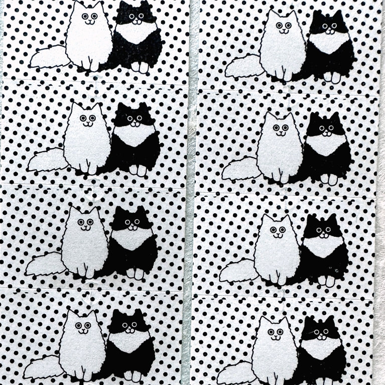 Panda Factory - Cat label sticker roll SAMPLES