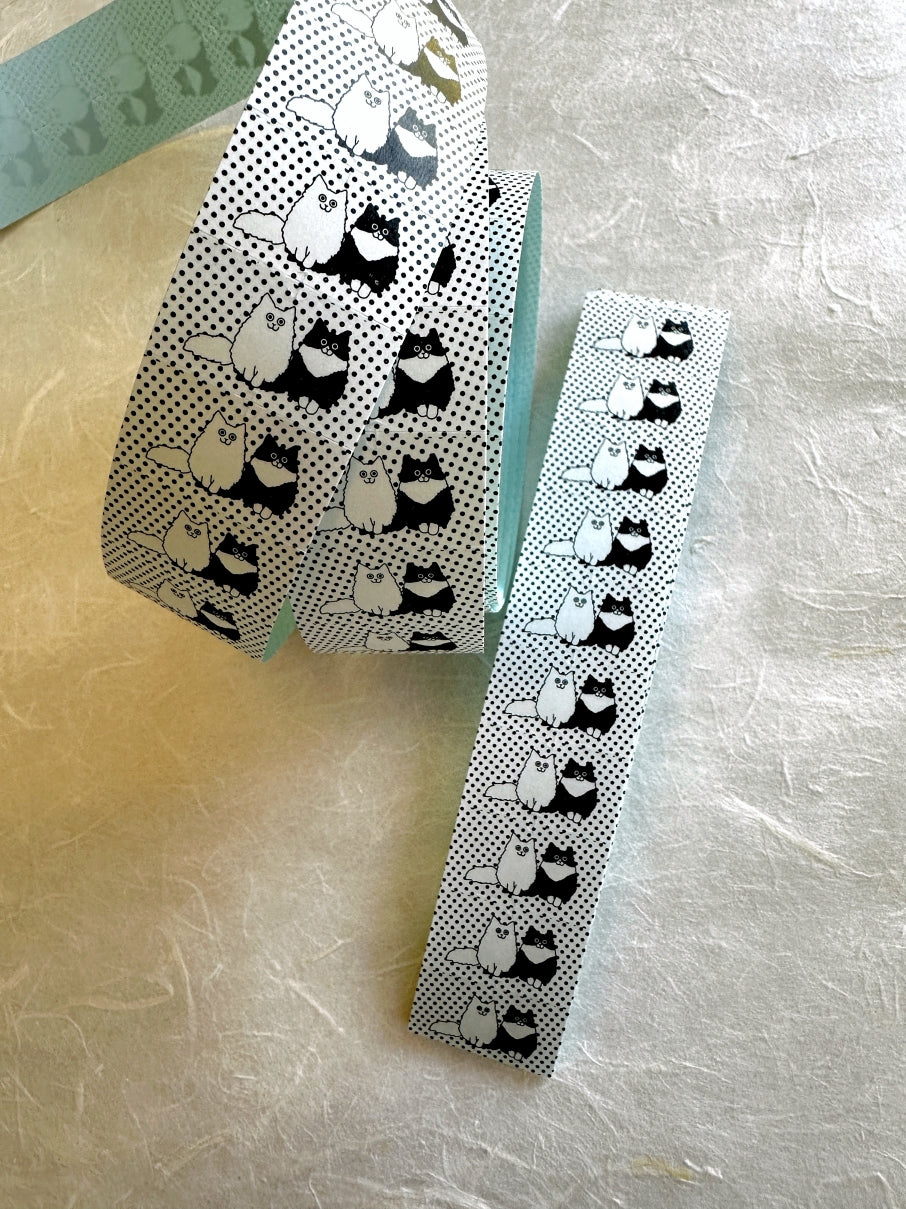 Panda Factory - Cat label sticker roll SAMPLES