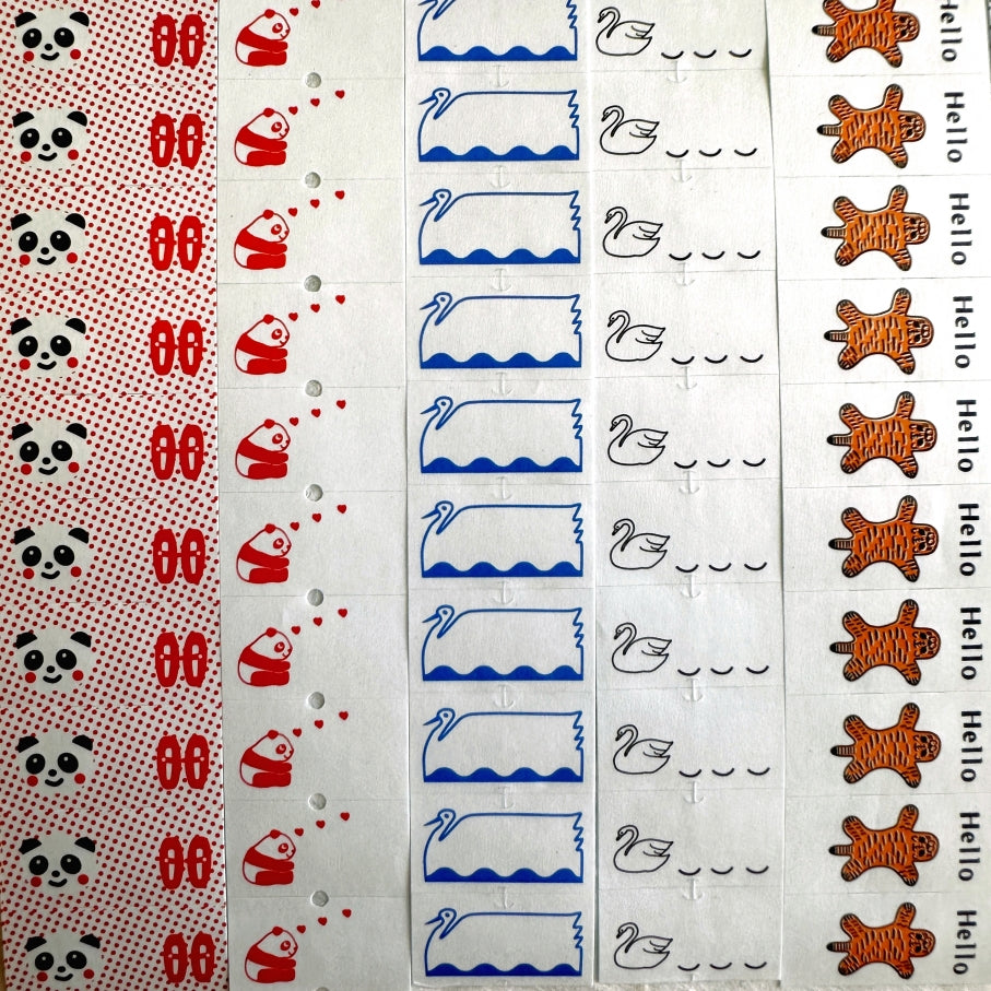 Panda Factory - label stickers MULTI SAMPLER SET