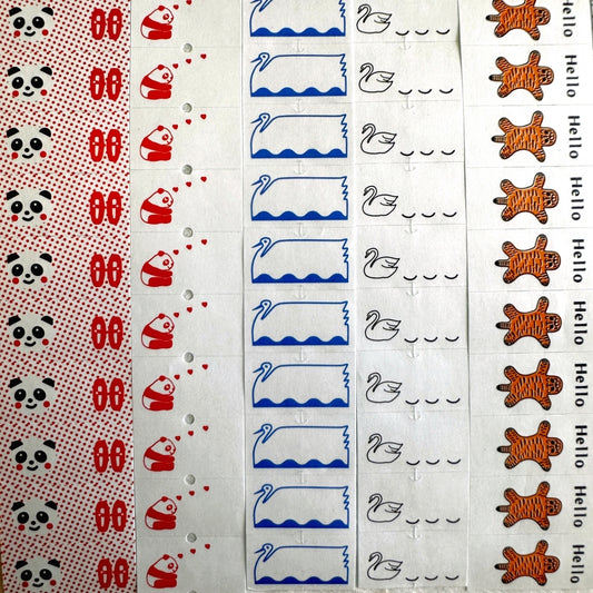 Panda Factory - label stickers MULTI SAMPLER SET