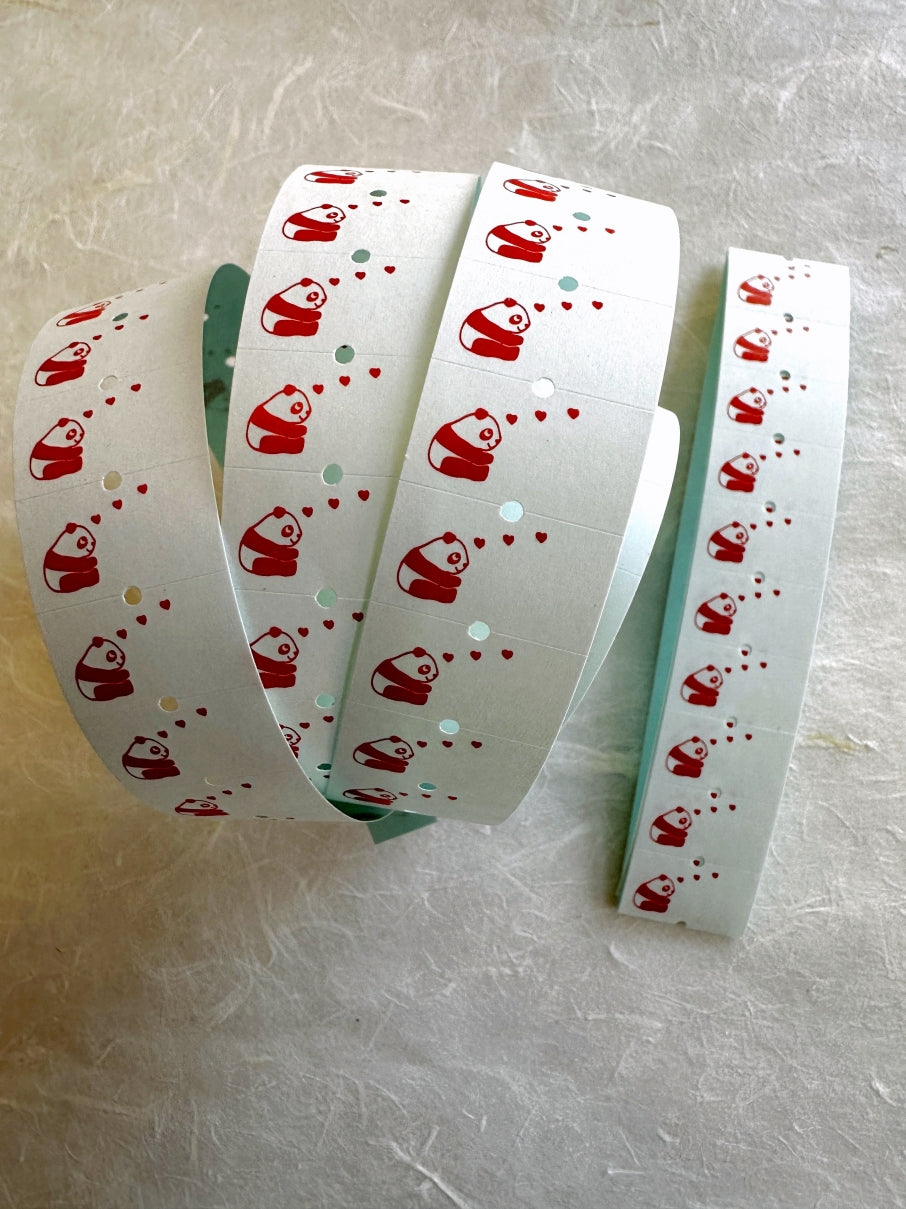 Panda Factory - Panda label sticker rolls SAMPLES