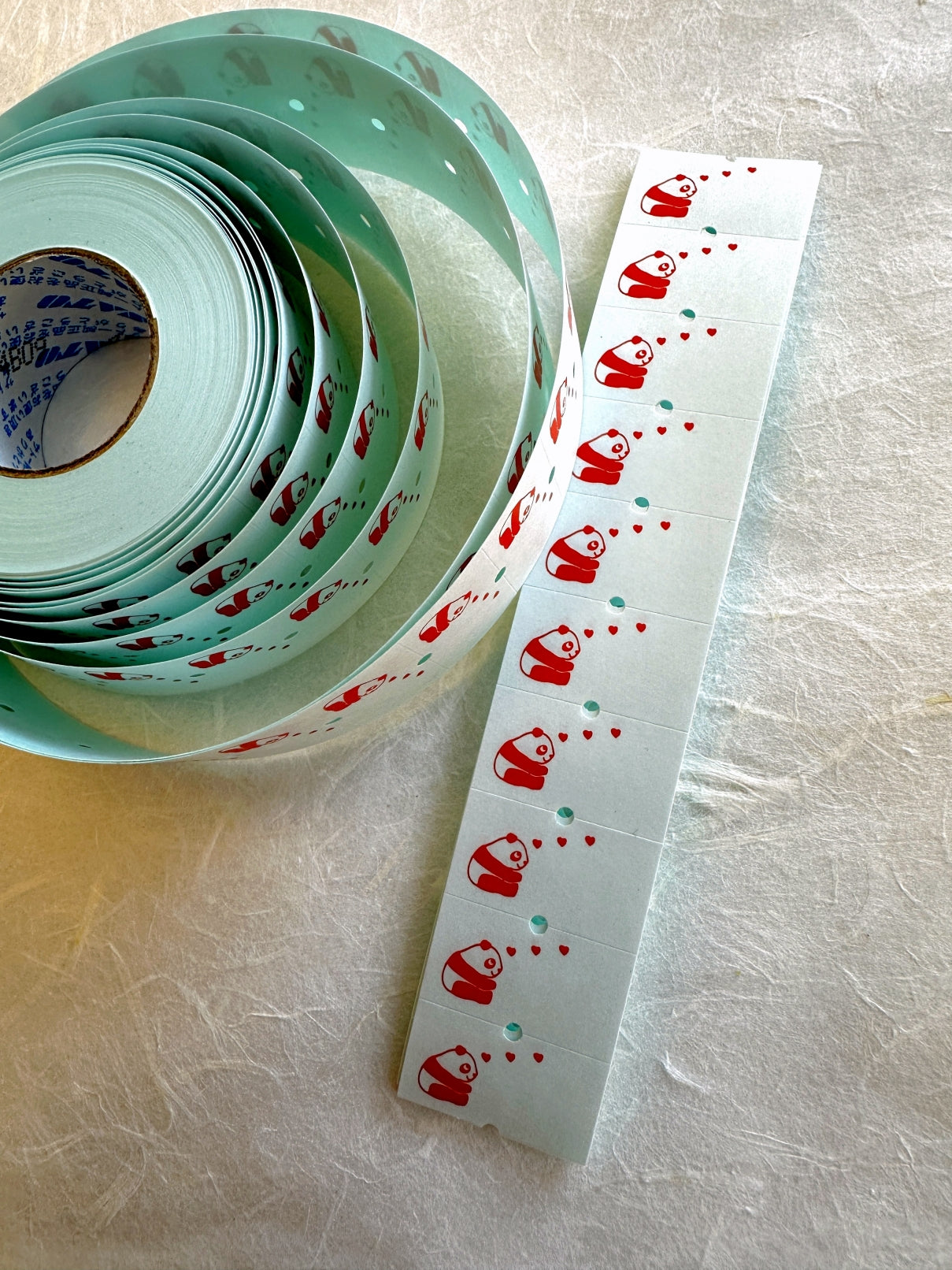 Panda Factory - Panda label sticker rolls SAMPLES