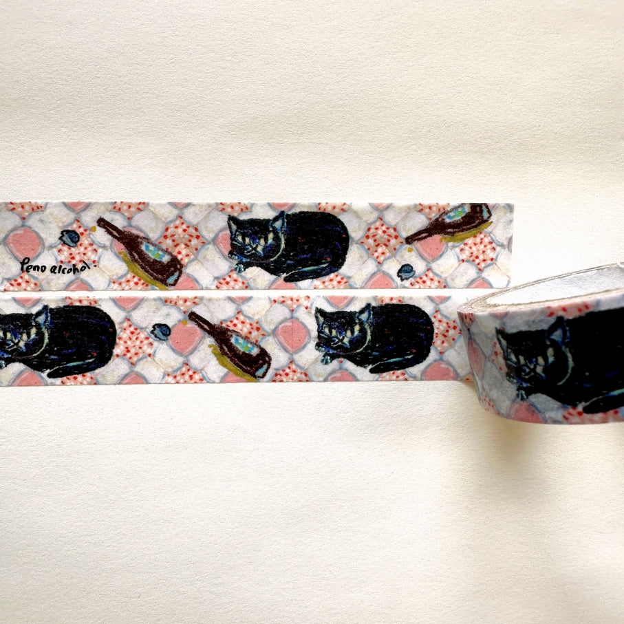 Peno Alcohol - Old Taiwan Life (cats & tiles) washi tapes SAMPLES