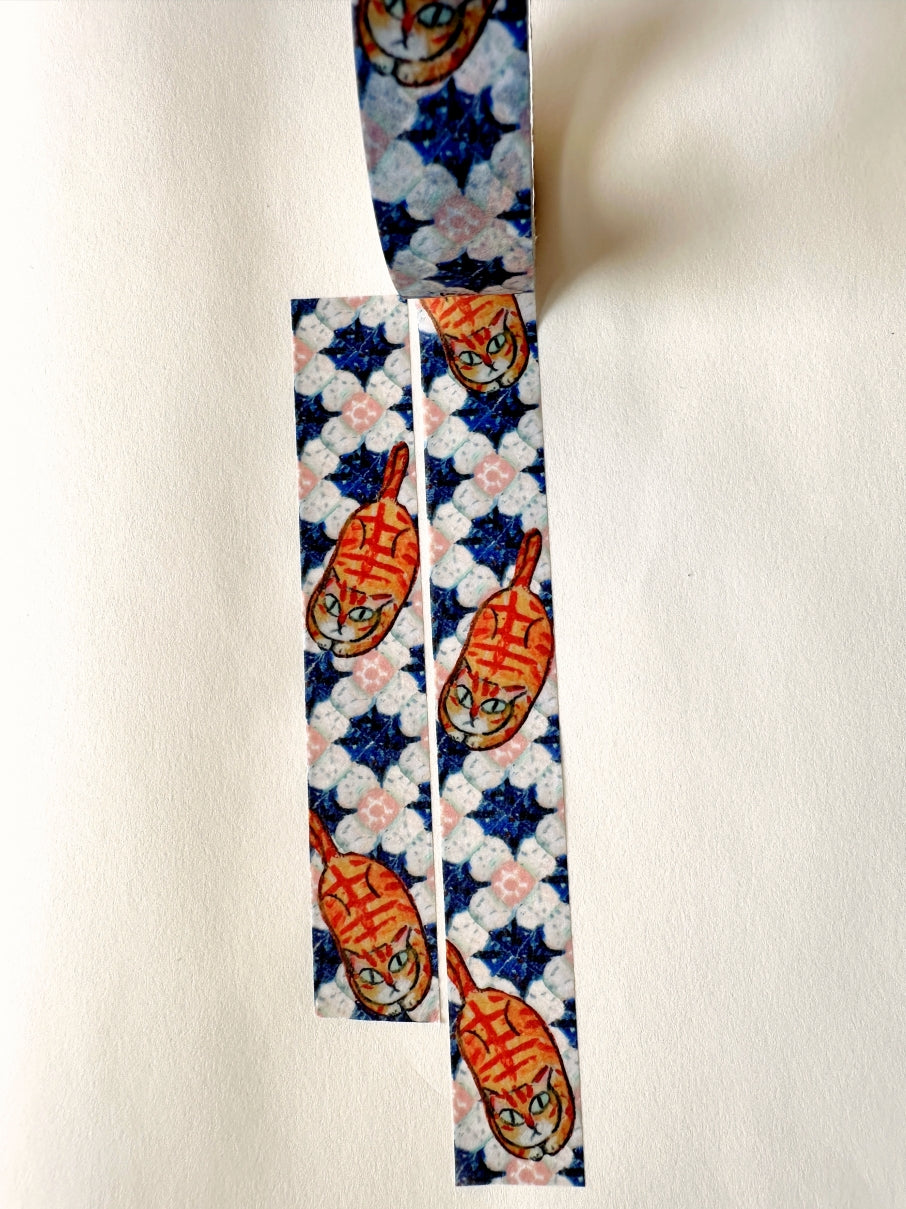 Peno Alcohol - Old Taiwan Life (cats & tiles) washi tapes SAMPLES