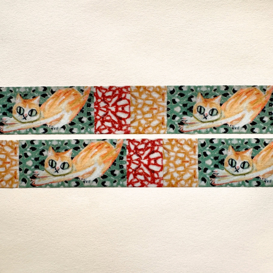 Peno Alcohol - Old Taiwan Life (cats & tiles) washi tapes SAMPLES