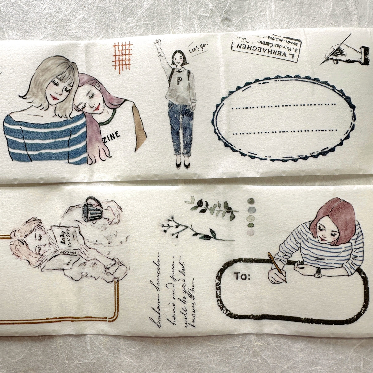 Pion - Girl Label washi tape SAMPLES