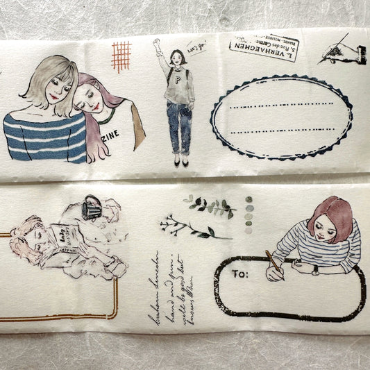 Pion - Girl Label washi tape SAMPLES