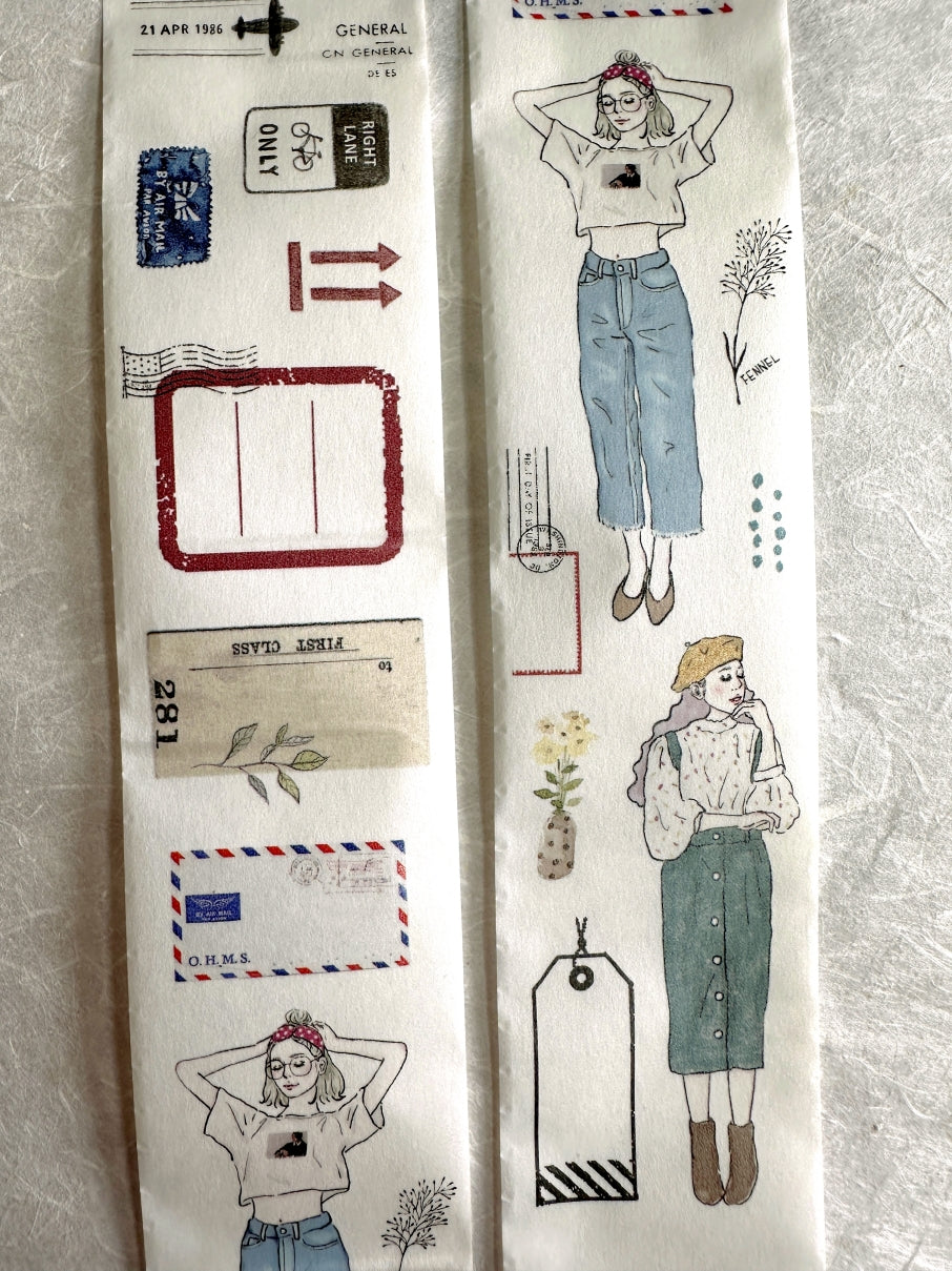 Pion - Girl Label washi tape SAMPLES