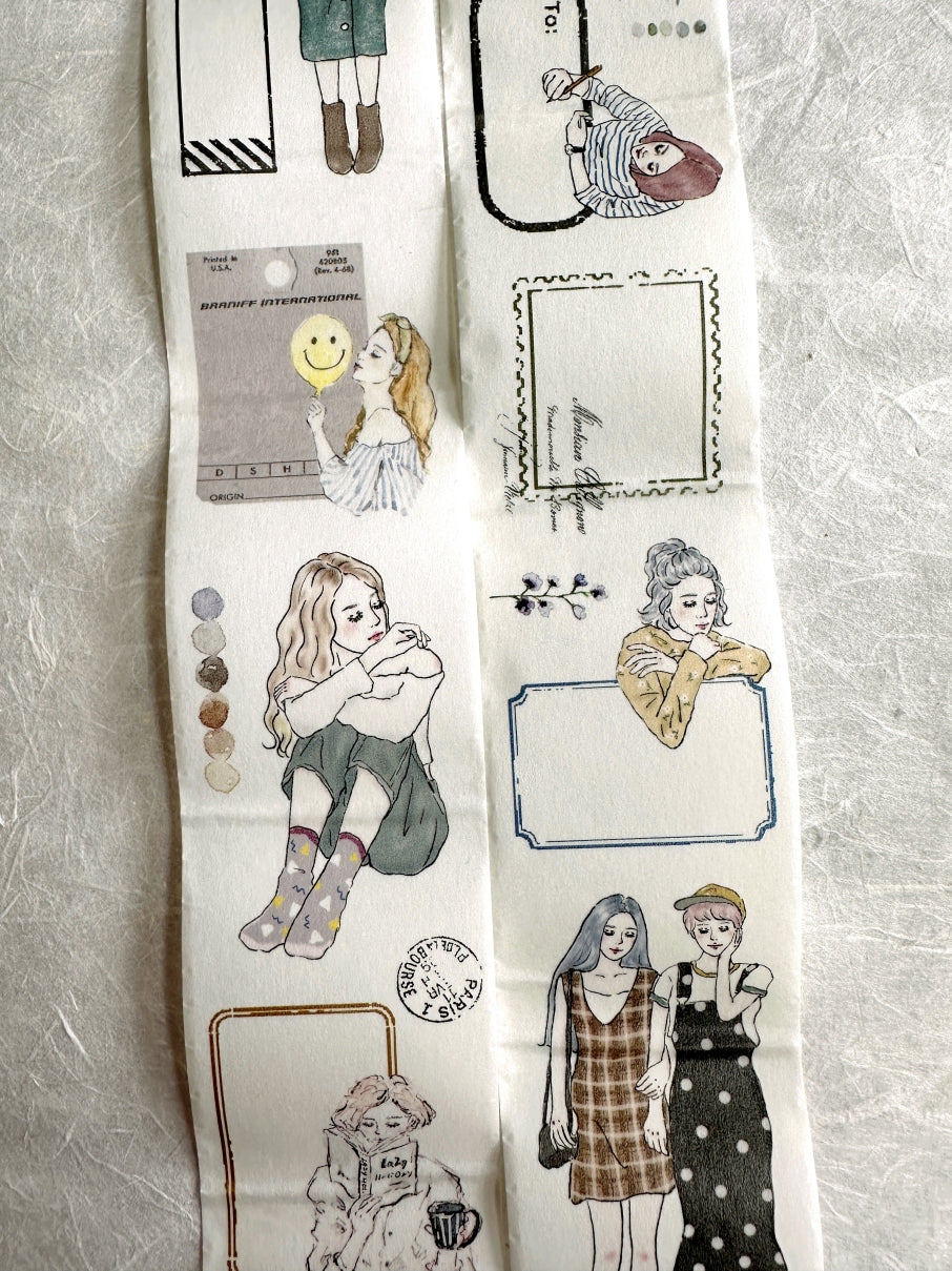 Pion - Girl Label washi tape SAMPLES