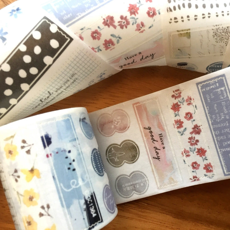 Pion - Piece by Piece kiss-cut washi tape SAMPLES