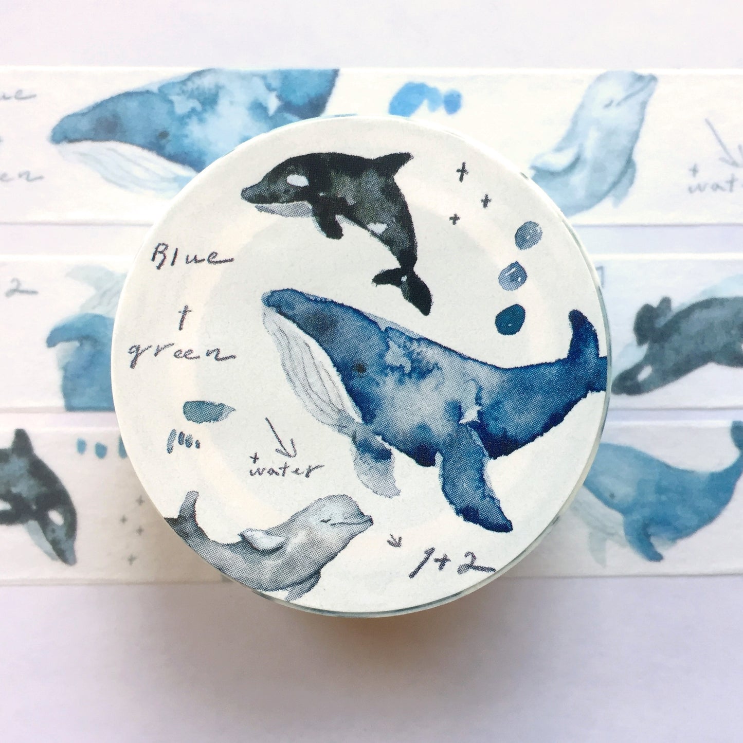 Pion - Blue + Green washi tape SAMPLES