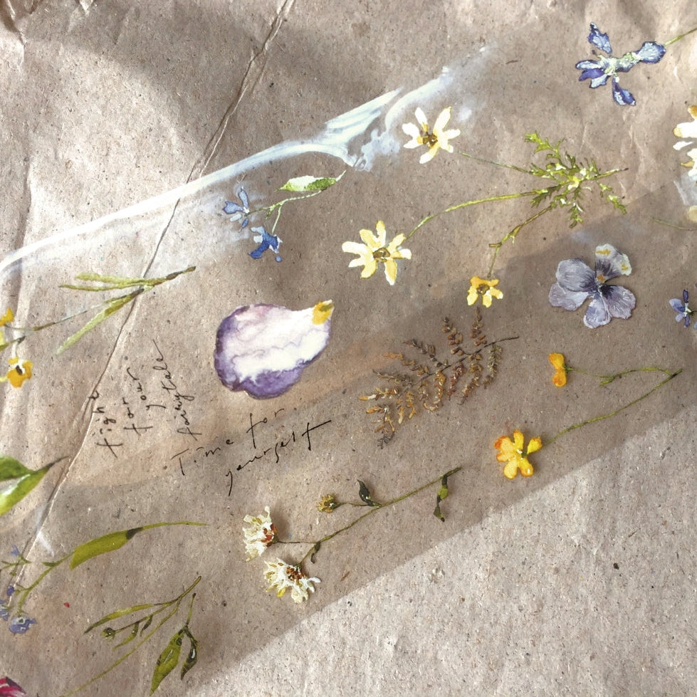 Pion - Pressed Flower Notes PET tape SAMPLES