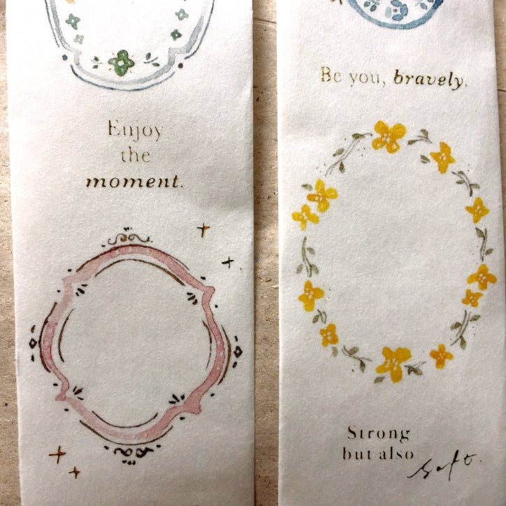 Pion - Plate gold foil washi tape SAMPLES