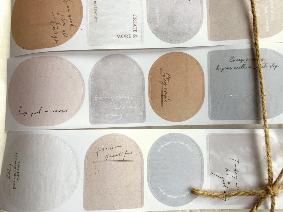 Pion - Background kiss-cut paper tape SAMPLES
