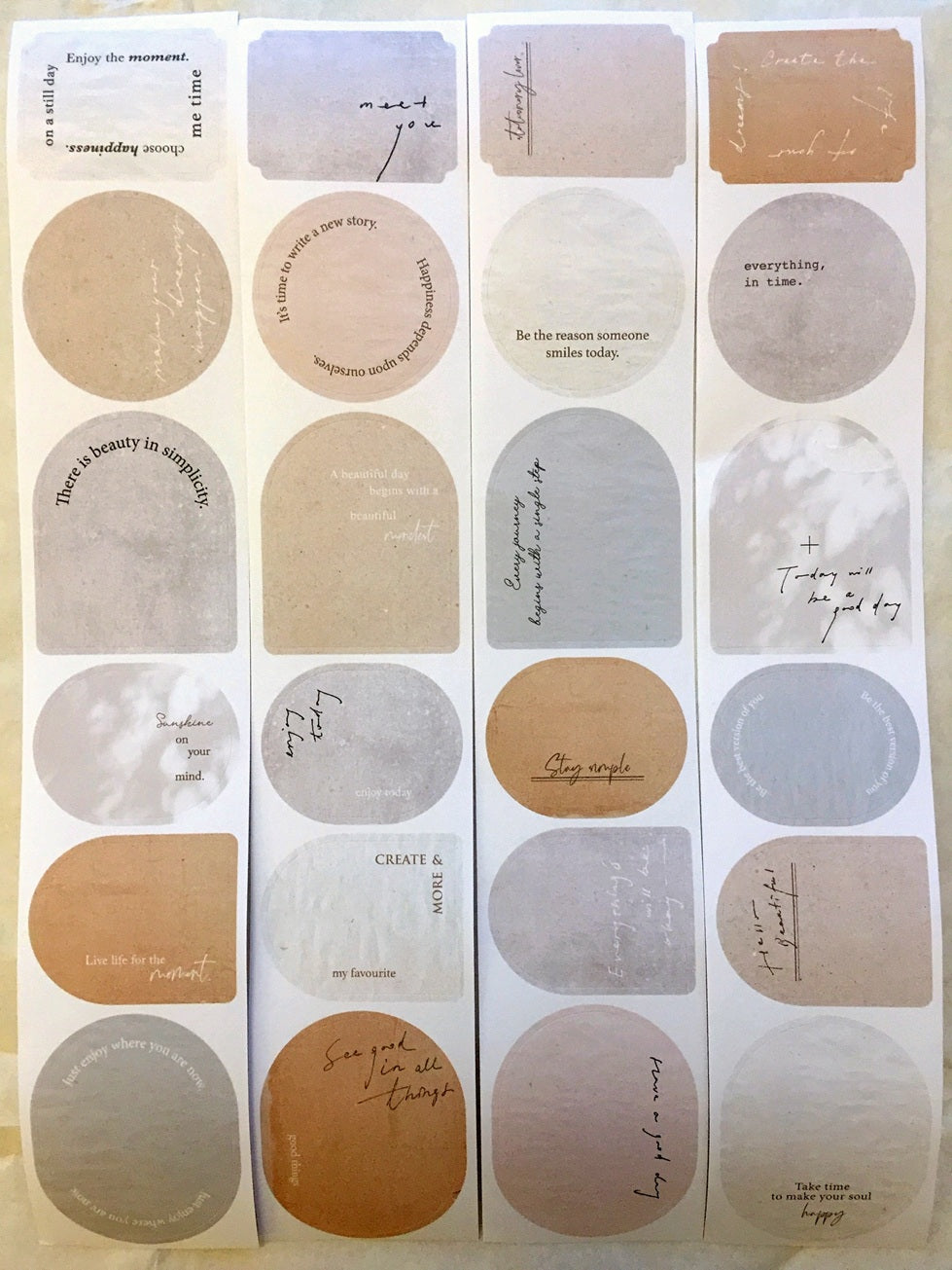 Pion - Background kiss-cut paper tape SAMPLES