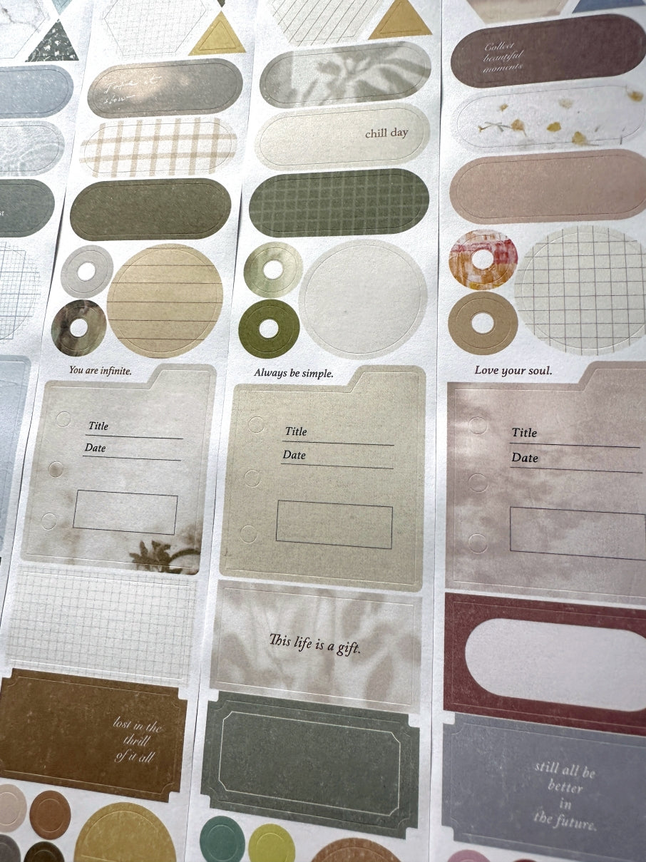 Pion - Sticky Note kiss-cut paper tape SAMPLES