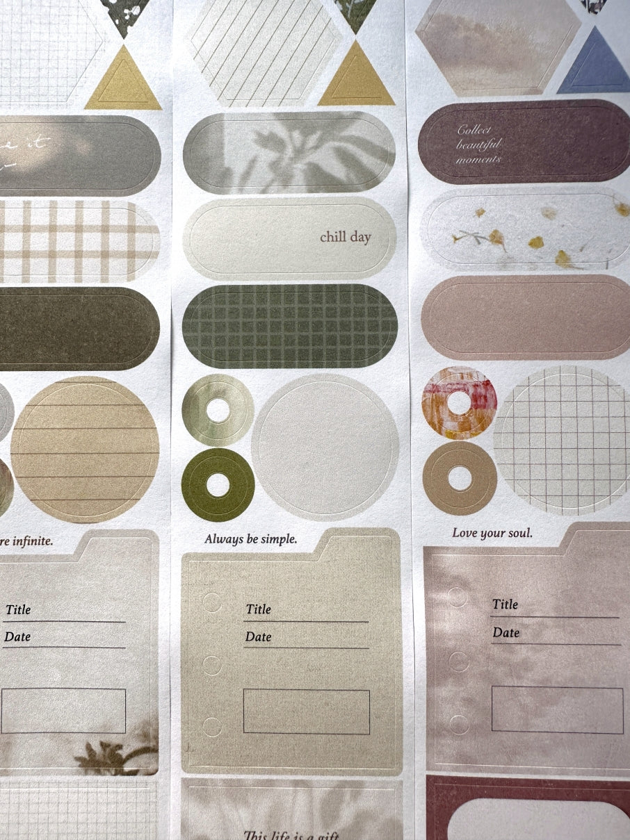 Pion - Sticky Note kiss-cut paper tape SAMPLES