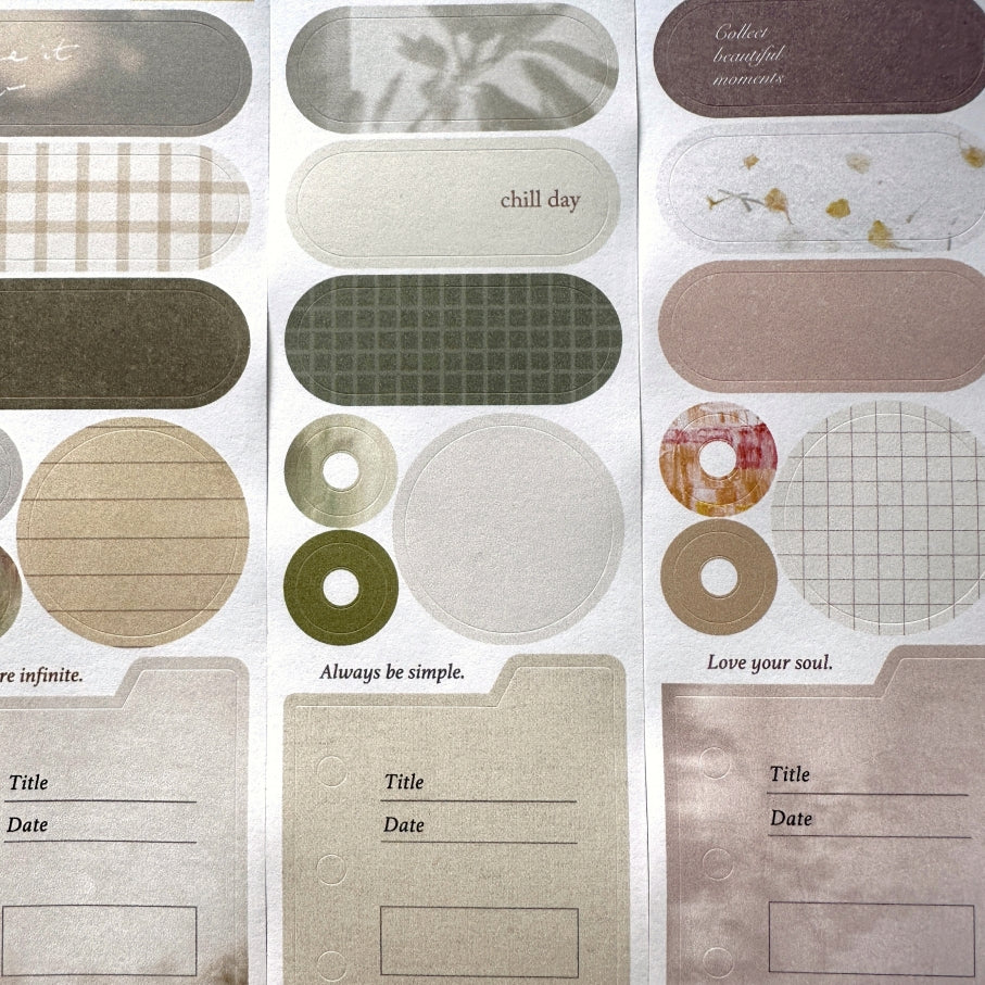 Pion - Sticky Note kiss-cut paper tape SAMPLES
