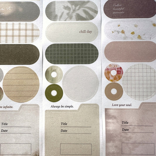 Pion - Sticky Note kiss-cut paper tape SAMPLES