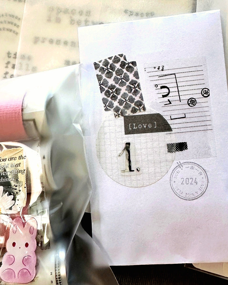Pion - Floral cloth kiss-cut washi tape SAMPLES