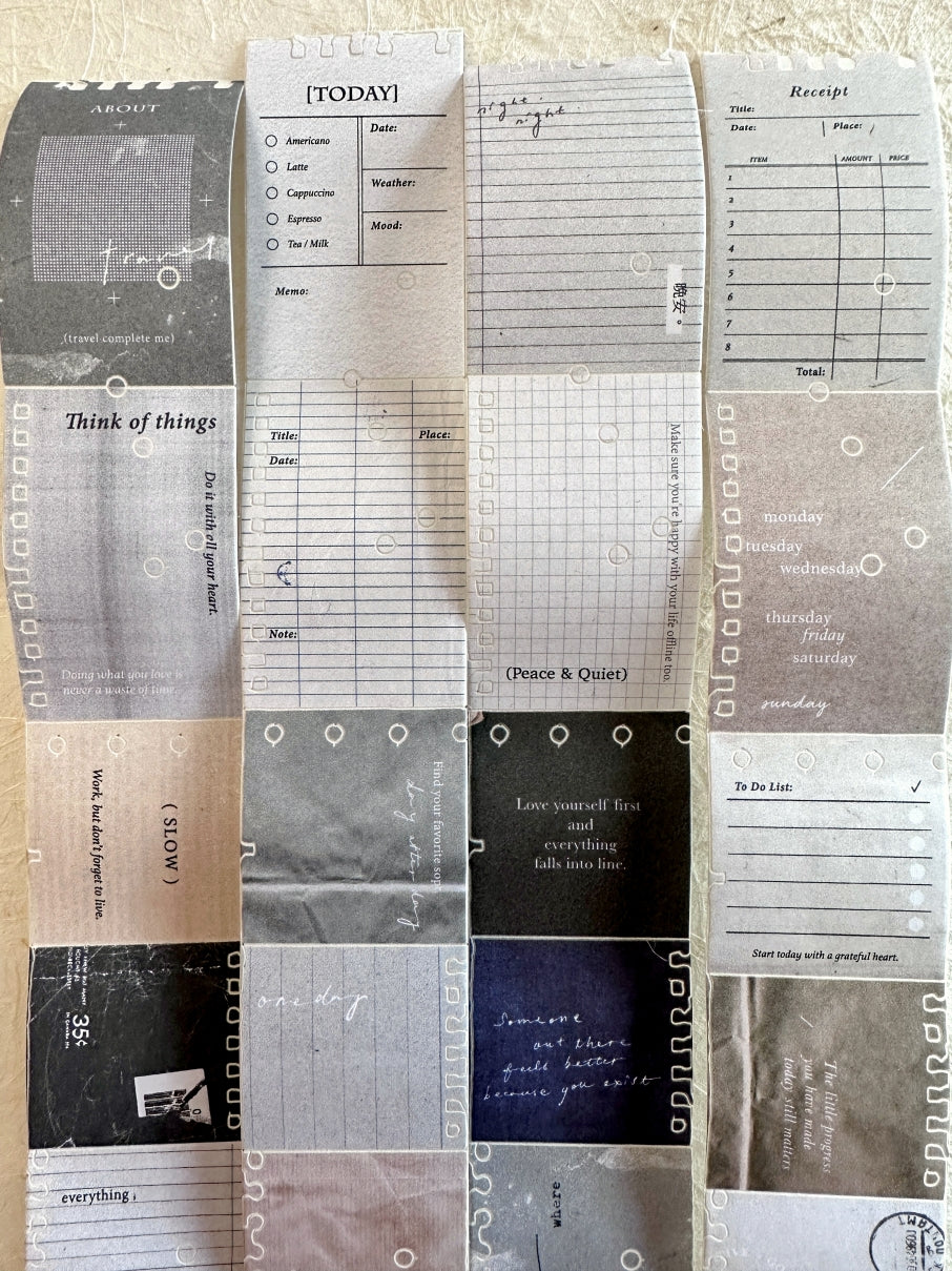 Pion - Paper kiss-cut paper tape SAMPLES