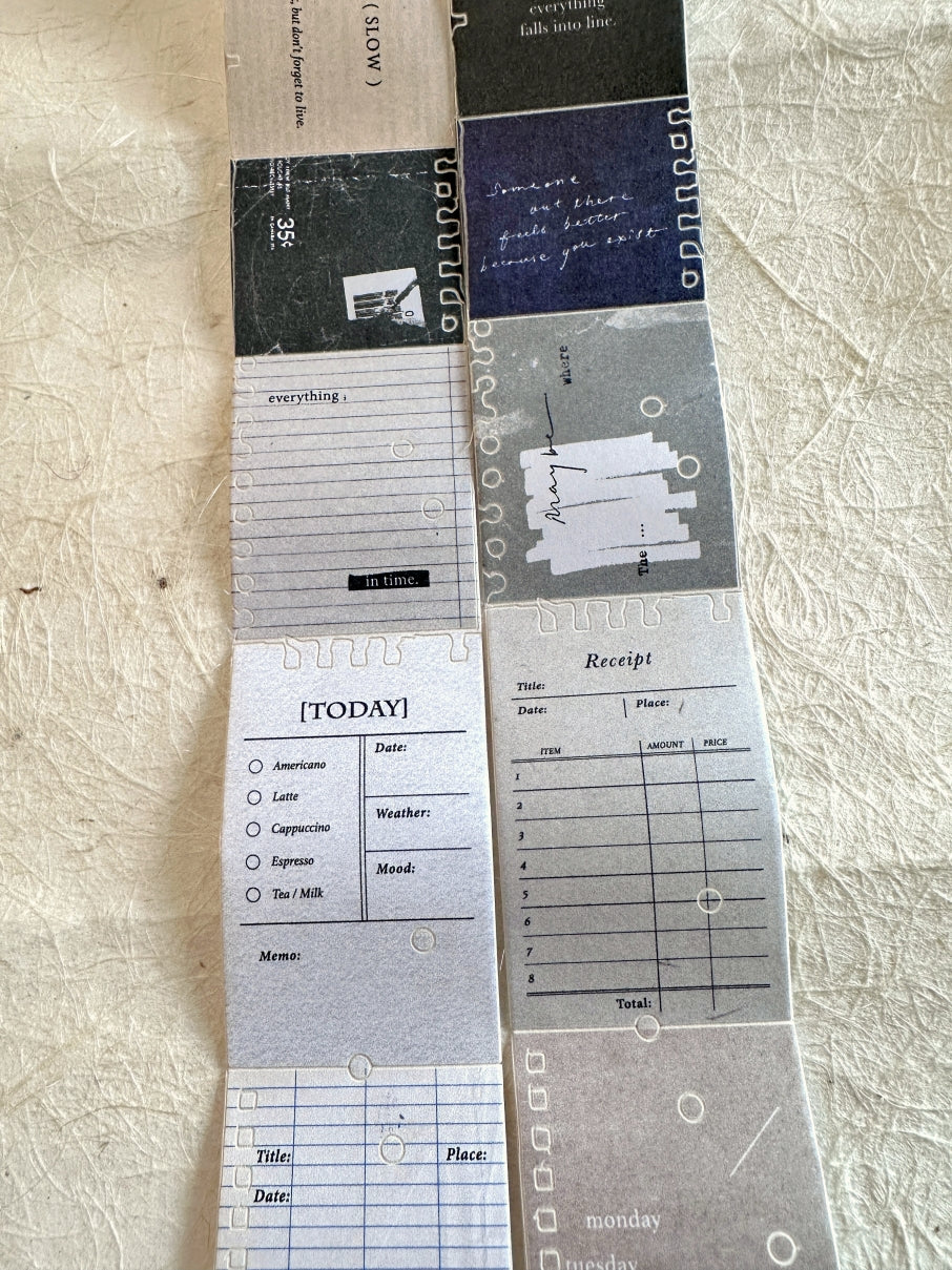 Pion - Paper kiss-cut paper tape SAMPLES