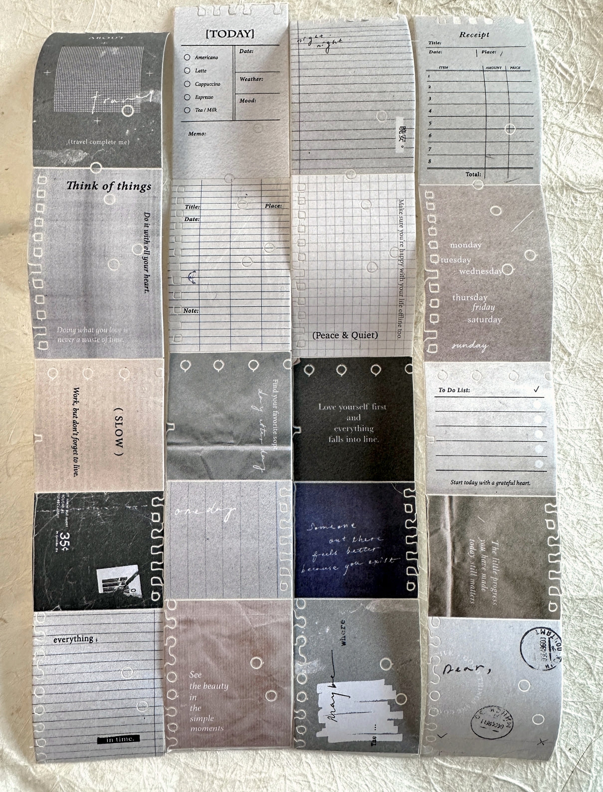 Pion - Paper kiss-cut paper tape SAMPLES