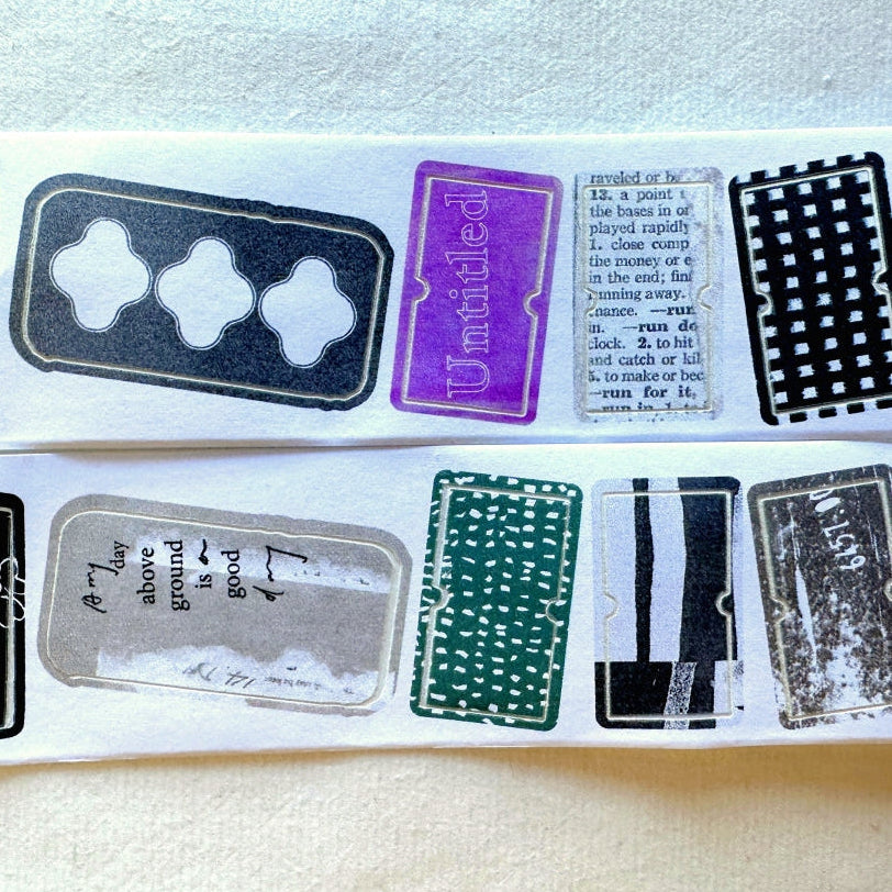 Pion - Label kiss-cut paper tape SAMPLES