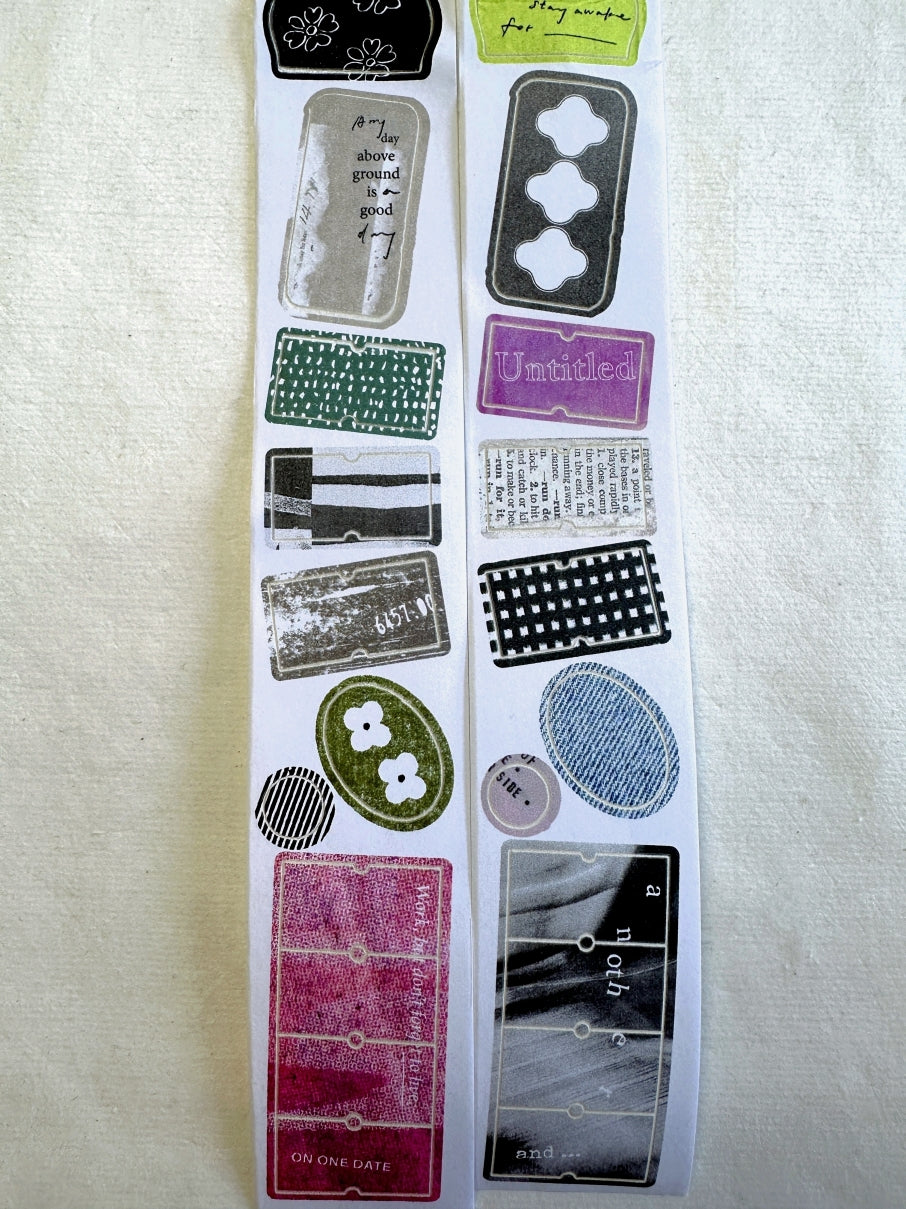 Pion - Label kiss-cut paper tape SAMPLES