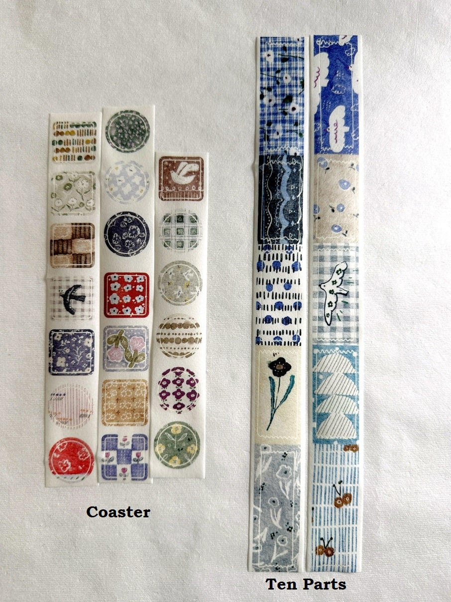 Pion - Coaster kiss-cut washi tape SAMPLES