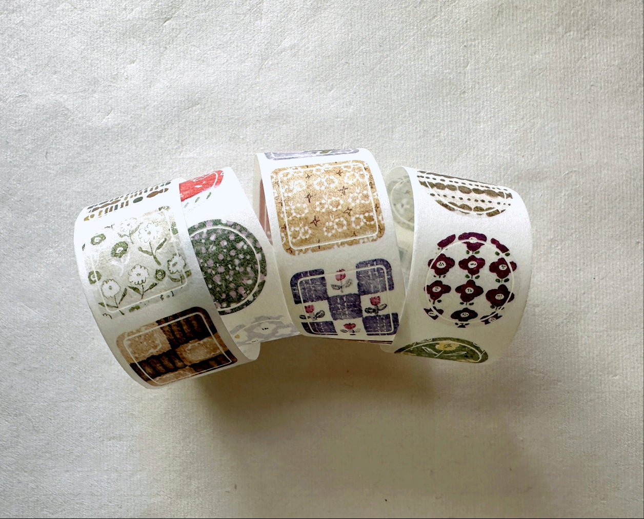 Pion - Coaster kiss-cut washi tape SAMPLES