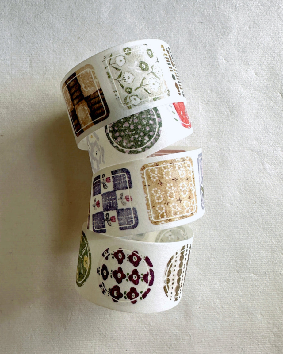 Pion - Coaster kiss-cut washi tape SAMPLES