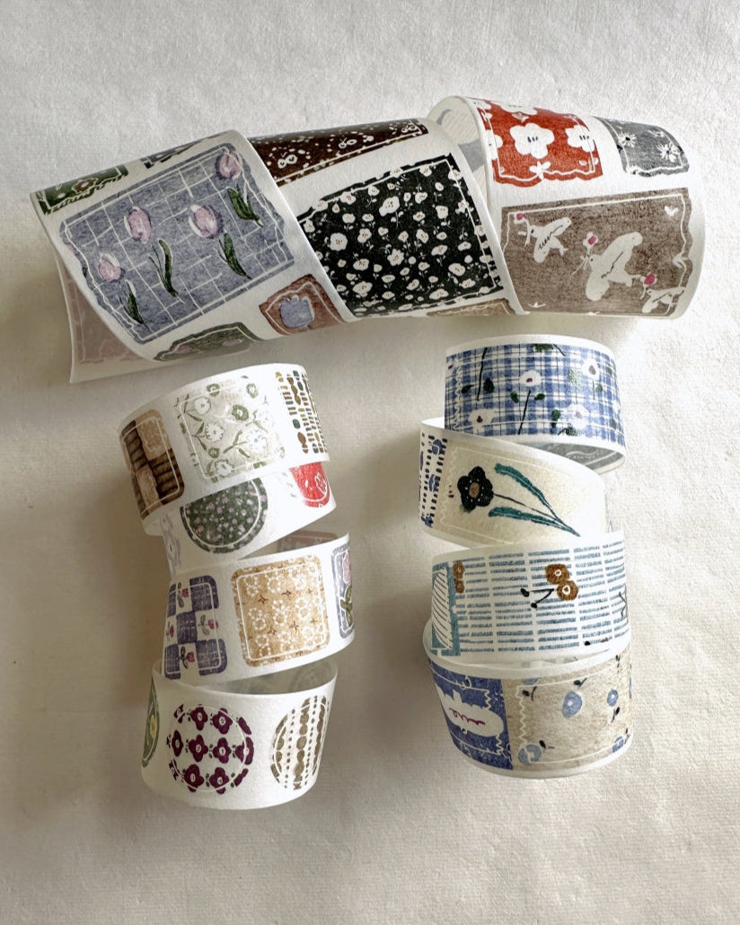 Pion - Coaster kiss-cut washi tape SAMPLES