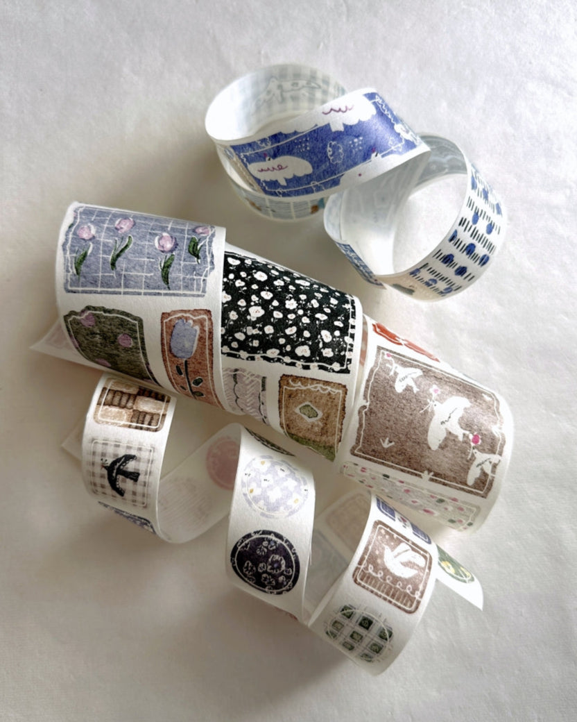 Pion - Coaster kiss-cut washi tape SAMPLES