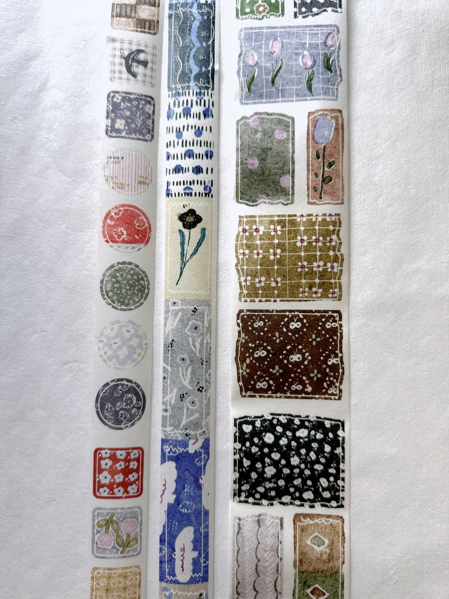 Pion - Candy Paper kiss-cut washi tapes SAMPLES