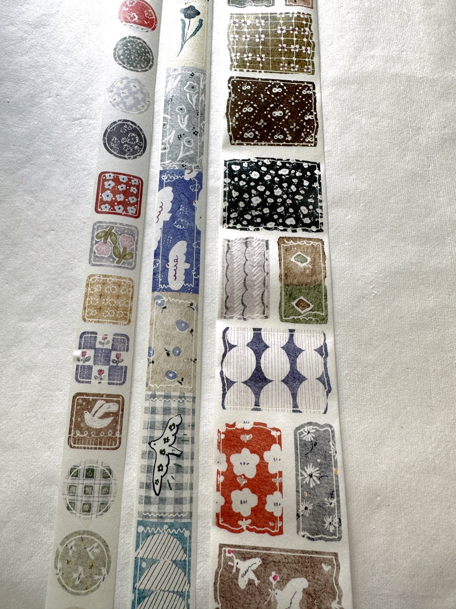 Pion - Coaster kiss-cut washi tape SAMPLES