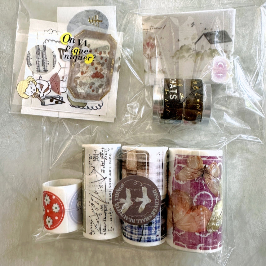 Pion - Ten Parts kiss-cut washi tape SAMPLES