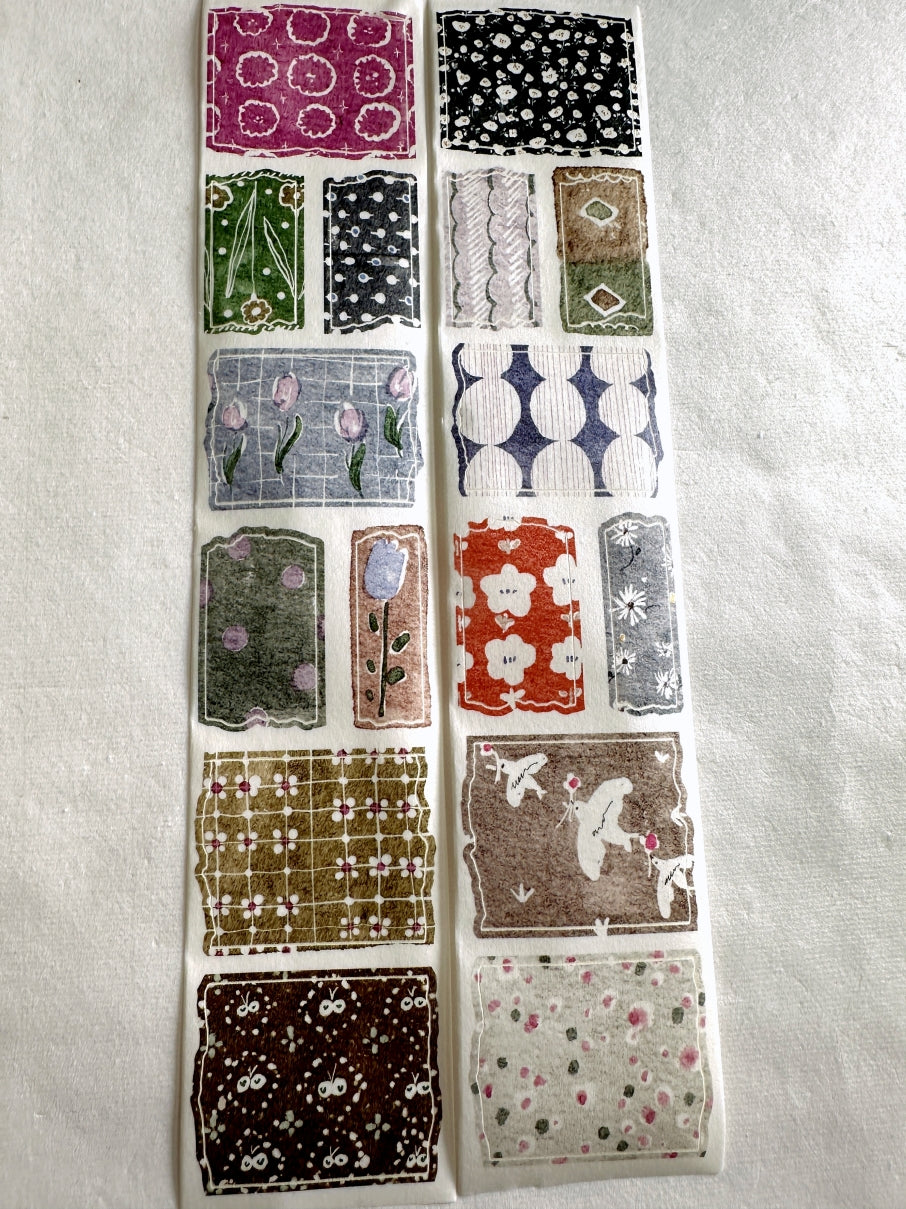 Pion - Candy Paper kiss-cut washi tapes SAMPLES