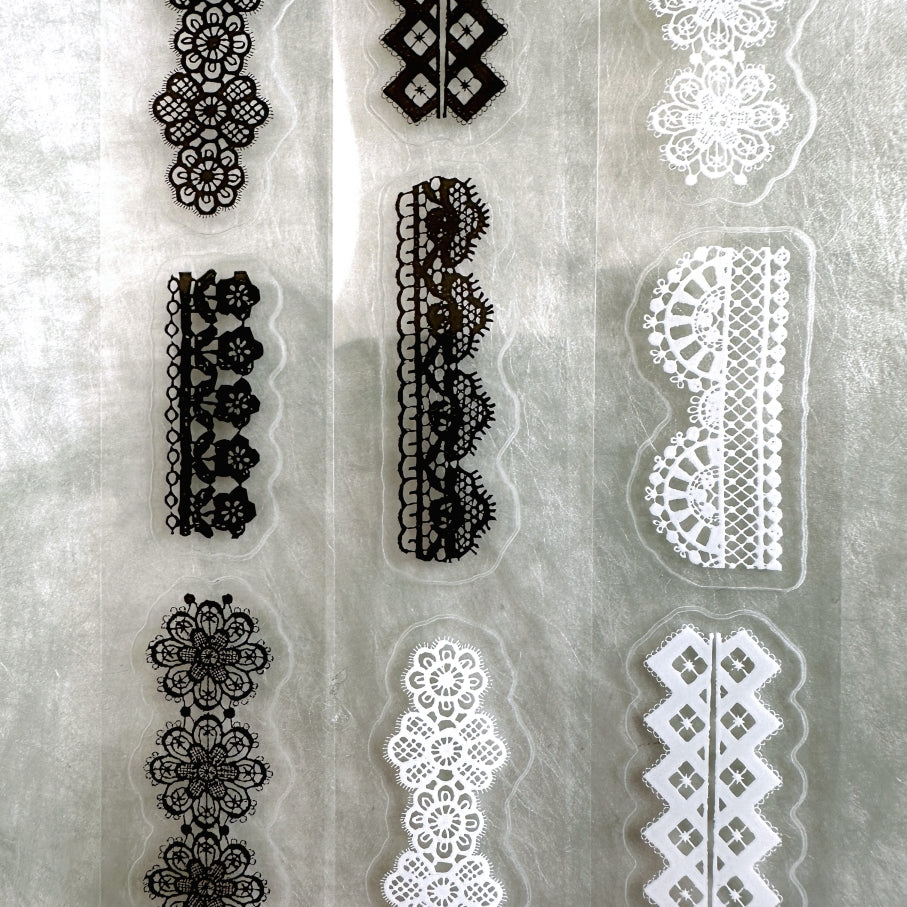 Pion - Lace kiss-cut PET tape SAMPLES