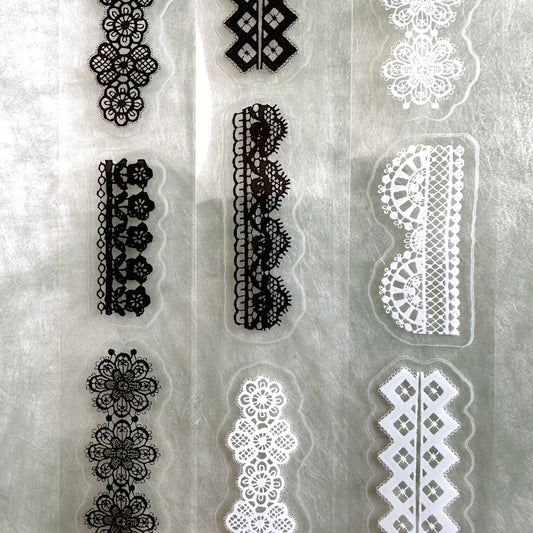 Pion - Lace kiss-cut PET tape SAMPLES