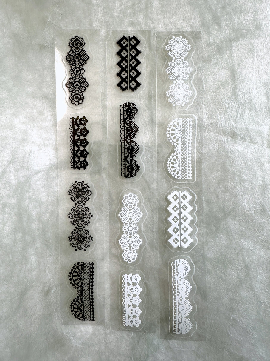 Pion - Lace kiss-cut PET tape SAMPLES