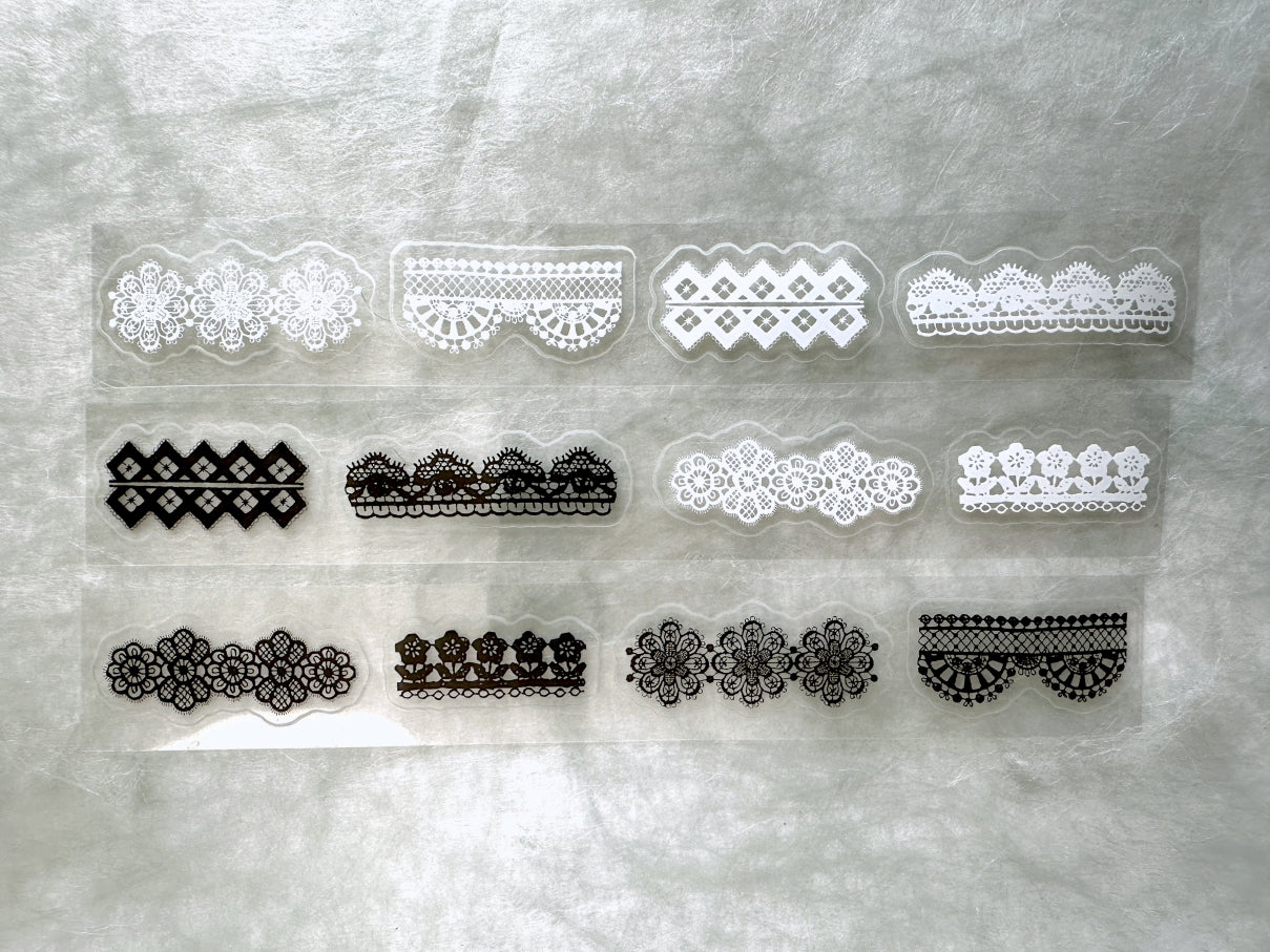 Pion - Lace kiss-cut PET tape SAMPLES